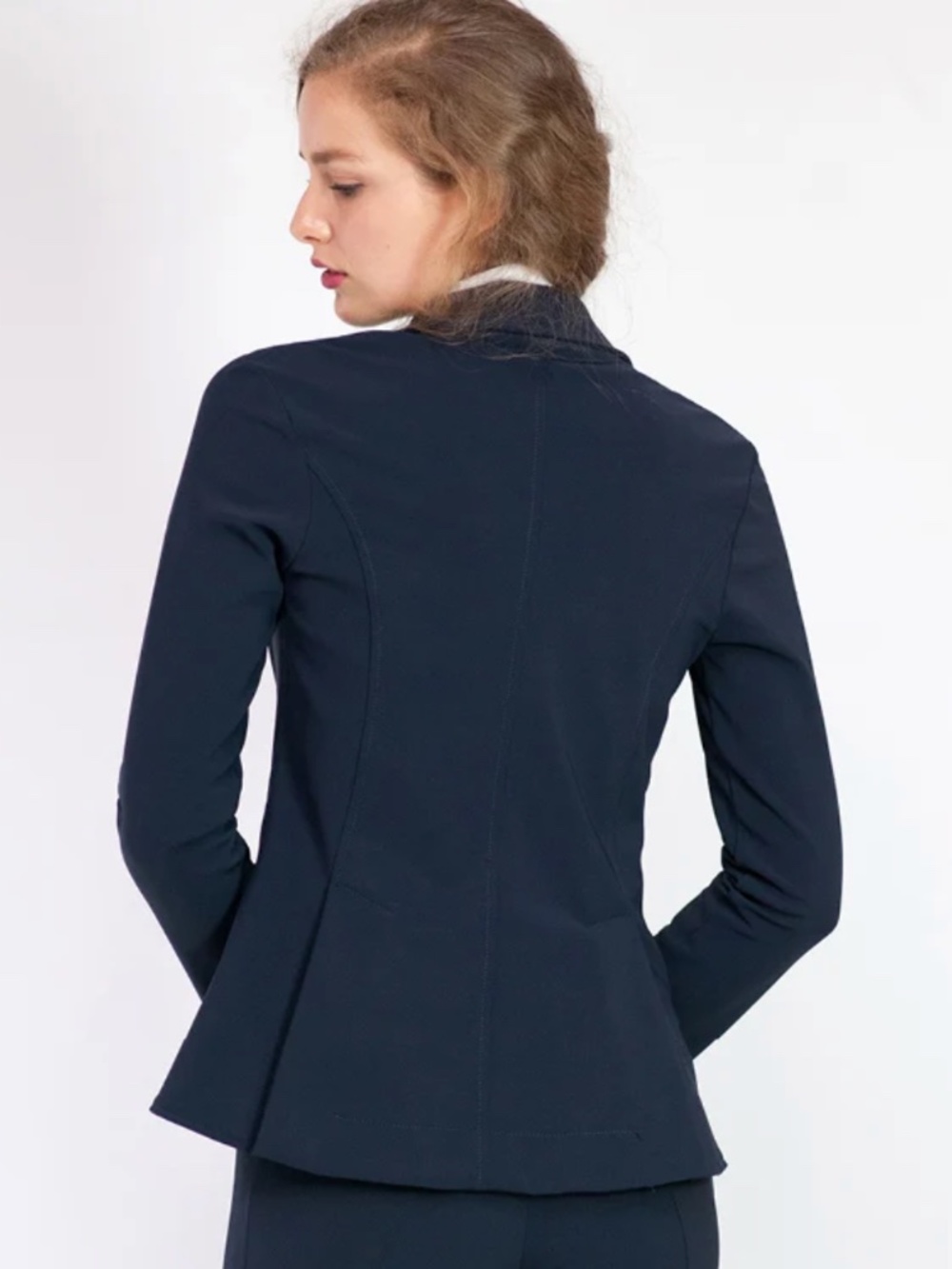 NWT For Horses Yakie Hunter Jumper Eq Riding Coat Jacket in Navy size Small - Picture 10 of 10